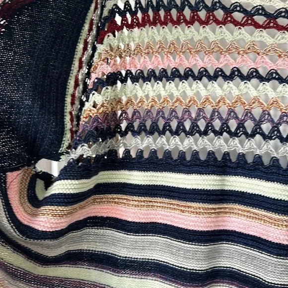 Moth Anthropologie Women's Kearny Crochet Cardigan in Multi Size SMALL - Picture 3 of 5